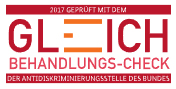 Gütesiegel 2017 Gleich Behandlungs-Check der Antidiskriminirerungsstelle des Bundes